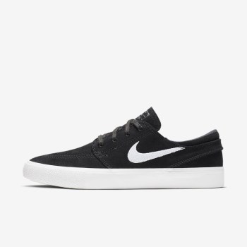 Nike SB Zoom Stefan Janoski RM - Férfi Deszkás Cipő - Fekete/Szürke/Világos Barna/Fehér